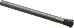 Gordon Brush - Parts Washer Flow-Through Brush - 1/2" Long, Stainless Steel/Nylon Bristles - Exact Tool & Supply