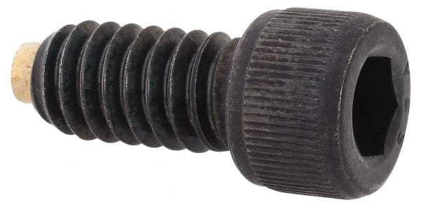 Made in USA - 1/4-20 UNC Hex Socket Drive, Socket Cap Screw - Alloy Steel, Black Oxide Finish, Fully Threaded, 1/2" Length Under Head - Exact Tool & Supply