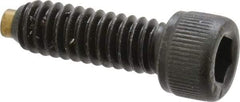 Made in USA - 1/4-20 UNC Hex Socket Drive, Socket Cap Screw - Alloy Steel, Black Oxide Finish, Fully Threaded, 3/4" Length Under Head - Exact Tool & Supply