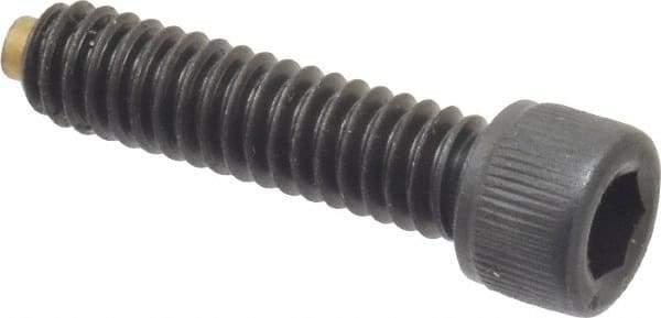 Made in USA - 1/4-20 UNC Hex Socket Drive, Socket Cap Screw - Alloy Steel, Black Oxide Finish, Fully Threaded, 1" Length Under Head - Exact Tool & Supply