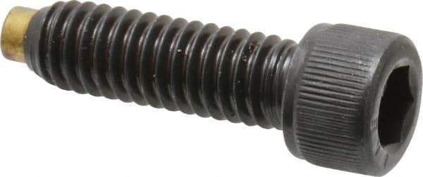 Made in USA - 5/16-18 UNC Hex Socket Drive, Socket Cap Screw - Alloy Steel, Black Oxide Finish, Fully Threaded, 1" Length Under Head - Exact Tool & Supply