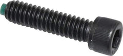 Made in USA - 1/4-20 UNC Hex Socket Drive, Socket Cap Screw - Alloy Steel, Black Oxide Finish, Fully Threaded, 1" Length Under Head - Exact Tool & Supply