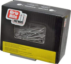 Value Collection - 4D, 15 Gauge, 1-1/2" OAL Finishing Nails - Smooth Shank, Grade 2 Steel, Bright Finish - Exact Tool & Supply
