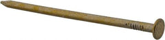 Value Collection - 12D, 10 Gauge, 3-1/4" OAL Sinker Nails - Smooth Shank, Grade 2 Steel, Cement Coated Finish - Exact Tool & Supply