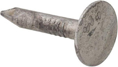 Value Collection - 11 Gauge, 3/4" OAL Roofing Nails - Ring Shank, Grade 2 Steel, Galvanized Finish - Exact Tool & Supply