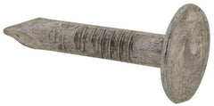 Value Collection - 11 Gauge, 3/4" OAL Roofing Nails - Ring Shank, Grade 2 Steel, Galvanized Finish - Exact Tool & Supply