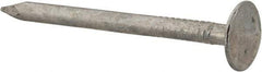 Value Collection - 11 Gauge, 1-3/4" OAL Roofing Nails - Ring Shank, Grade 2 Steel, Galvanized Finish - Exact Tool & Supply