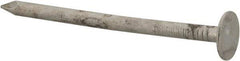 Value Collection - 11 Gauge, 2" OAL Roofing Nails - Ring Shank, Grade 2 Steel, Galvanized Finish - Exact Tool & Supply