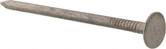 Value Collection - 11 Gauge, 2-1/2" OAL Roofing Nails - Ring Shank, Grade 2 Steel, Galvanized Finish - Exact Tool & Supply
