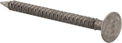 Value Collection - 13 Gauge, 1-1/2" OAL Underlayment Nails - Annular Thread Shank, Grade 2 Steel, Uncoated - Exact Tool & Supply