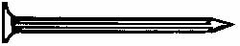 Value Collection - 7D, 2-1/4" OAL Masonry Nails - Cut Shank, Grade 2 Steel - Exact Tool & Supply