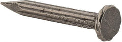 Value Collection - 9 Gauge, 1-1/4" OAL Masonry Nails - Fluted Shank, Grade 2 Steel, Uncoated - Exact Tool & Supply