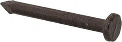 Value Collection - 9 Gauge, 1-1/2" OAL Masonry Nails - Fluted Shank, Grade 2 Steel, Uncoated - Exact Tool & Supply