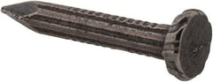 Value Collection - 9 Gauge, 1" OAL Masonry Nails - Fluted Shank, Grade 2 Steel, Uncoated - Exact Tool & Supply
