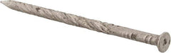Value Collection - 7D, 12 Gauge, 2-1/4" OAL Flooring Nails - Screw Shank, Grade 2 Steel, Uncoated - Exact Tool & Supply