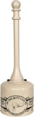 Eagle - 5 Gal Galvanized Steel with Polyethylene Tube Cigarette & Cigar Receptacle - 40" High - Exact Tool & Supply