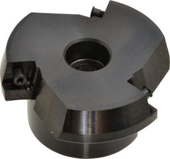 Cutting Tool Technologies - 3" Cut Diam, 1" Arbor Hole, 0.45" Max Depth of Cut, 15° Indexable Chamfer & Angle Face Mill - 3 Inserts, CNMA 432 Insert, 3 Flutes, Series SCNM - Exact Tool & Supply