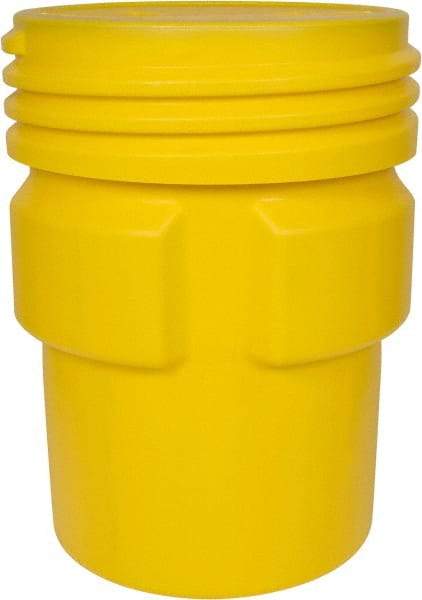 Eagle - 95 Gallon Closure Capacity, Screw On Closure, Yellow Overpack - 55 Gallon Container, Polyethylene, 660 Lb. Capacity, UN 1H2/X300/S Listing - Exact Tool & Supply
