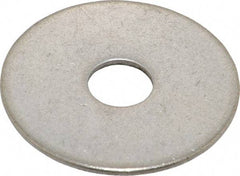 Value Collection - 3/8" Screw, Grade 18-8 Stainless Steel Fender Flat Washer - 13/32" ID x 1-1/2" OD, 0.06" Thick - Exact Tool & Supply