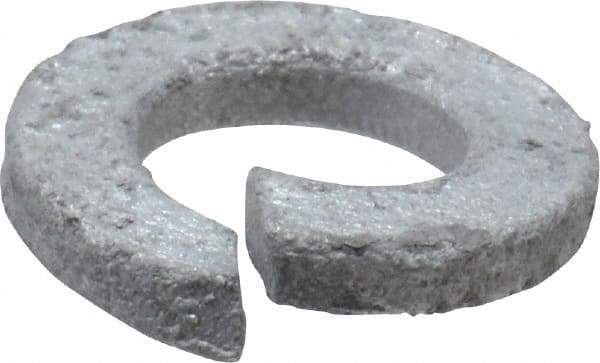 Value Collection - 5/16", 0.318" ID, 0.078" Thick Split Lock Washer - Steel, Hot Dipped Galvanized Finish, 0.318" Min ID, 0.322" Max ID, 0.583" Min OD, 0.586" Max OD - Exact Tool & Supply