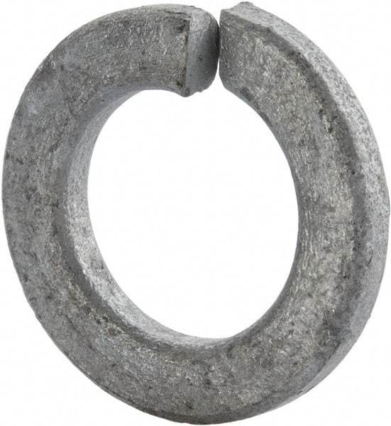 Value Collection - 3/4", 0.636" ID, 0.156" Thick Split Lock Washer - Steel, Hot Dipped Galvanized Finish, 0.636" Min ID, 0.641" Max ID, 1.073" Min OD, 1.079" Max OD - Exact Tool & Supply