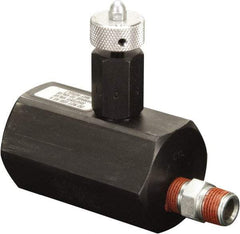 Enerpac - 1.94 GPM 3/8-18 Inlet Steel Hydraulic Control Valve - 10,000 psi, 2-1/4" Wide x 3-1/2" Long - Exact Tool & Supply