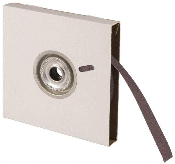 Norton - 1" x 10 Yd 240 Grit Aluminum Oxide Cloth Roll - Very Fine Grade, J Weighted Backing - Exact Tool & Supply