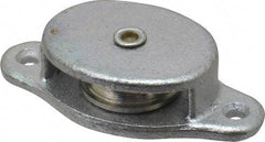 Value Collection - Single Side Side Mount Guidance Pulley - Sheave, 1-1/8 Inch Outside Diameter, Fibrous Rope, 1/4 Inch Diameter, 0.157 Inch to 0.168 Inch Mounting Hole Diameter Malleable Iron, Galvanized Finish - Exact Tool & Supply