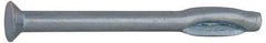 Value Collection - 1/4" Diam, 1/4" Drill, 4" OAL, 1-1/2" Min Embedment Split-Drive Concrete Anchor - Steel, Zinc-Plated Finish, Flat Head - Exact Tool & Supply