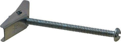 Value Collection - 3/16" Screw, 3/16" Diam, 3" Long, Toggle Bolt Drywall & Hollow Wall Anchor - 3/16" Drill, Zinc Plated, Steel, Use in Concrete, & Masonry, Hollow Tile, Plaster & Wallboard - Exact Tool & Supply