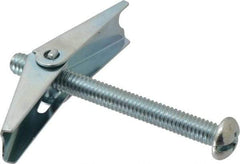 Value Collection - 5/16" Screw, 5/16" Diam, 3" Long, Toggle Bolt Drywall & Hollow Wall Anchor - 5/16" Drill, Zinc Plated, Steel, Use in Concrete, & Masonry, Hollow Tile, Plaster & Wallboard - Exact Tool & Supply