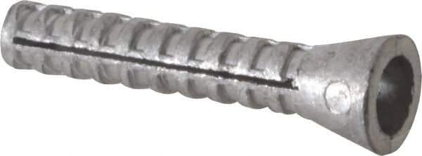 Value Collection - 1/4" Diam, 1/4" Drill, 1-1/2" OAL, 1" Min Embedment Plug Concrete Anchor - Lead Alloy - Exact Tool & Supply