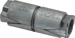 Value Collection - 3/8" Diam, 3/4" Drill, 1-1/2" OAL, Double Expansion Concrete Anchor - Zinc - Exact Tool & Supply