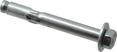 Value Collection - 5/16" Diam, 5/16" Drill, 2-1/2" OAL, Sleeve Concrete Anchor - Steel, Zinc-Plated Finish, Hex Nut Head, Hex Drive - Exact Tool & Supply