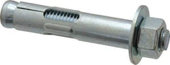 Value Collection - 5/8" Diam, 5/8" Drill, 3" OAL, 2-3/4" Min Embedment Sleeve Concrete Anchor - Steel, Zinc-Plated Finish, Hex Nut Head, Hex Drive - Exact Tool & Supply