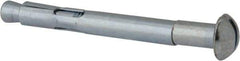 Value Collection - 3/8" Diam, 3/8" Drill, 3-15/16" OAL, 3-3/8" Min Embedment Sleeve Concrete Anchor - Steel, Zinc-Plated Finish, Round Head - Exact Tool & Supply