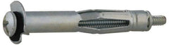 Value Collection - #6 to 32 Screw, 1/8" Diam, 3/4" Long, 1/8 to 1/4" Thick, Sleeve Drywall & Hollow Wall Anchor - 1/8" Drill, Zinc Plated, Steel, Use in Drywall - Exact Tool & Supply