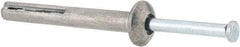 Value Collection - 1/4" Diam, 1/4" Drill, 2" OAL, Hammer Drive Concrete Anchor - Zamac Alloy, Zinc-Plated Finish, Mushroom Head - Exact Tool & Supply