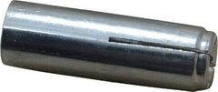 Value Collection - 3/8" Diam, 3/8" Drill, 1-9/16" OAL, Drop-In Concrete Anchor - Grade 5 Steel, Zinc-Plated Finish, 5/8" Thread Length - Exact Tool & Supply