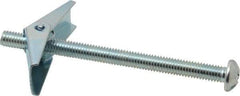 Value Collection - 3/8" Screw, 3/8" Diam, 5" Long, Toggle Bolt Drywall & Hollow Wall Anchor - 3/8" Drill, Zinc Plated, Steel, Use in Concrete, & Masonry, Hollow Tile, Plaster & Wallboard - Exact Tool & Supply