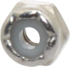Value Collection - #4-40 UNC 18-8 Hex Lock Nut with Nylon Insert - 1/4" Width Across Flats, 5/32" High - Exact Tool & Supply