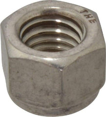 Value Collection - 1/2-13 UNC 18-8 Hex Lock Nut with Nylon Insert - 3/4" Width Across Flats, 39/64" High - Exact Tool & Supply