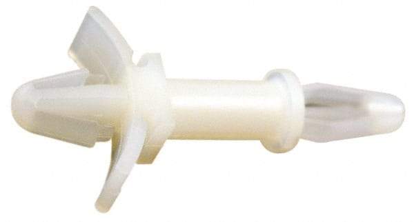 Made in USA - 1/4" Body Length, Nylon Lock Mount - Lock Style - Exact Tool & Supply