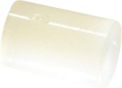 Made in USA - 0.115" ID x 1/4" OD, #4 Screw, Grade 6/6 Nylon Female Unthreaded Circuit Board Spacer - Round Body, 3/8" OAL - Exact Tool & Supply