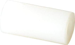 Made in USA - 0.115" ID x 1/4" OD, #4 Screw, Grade 6/6 Nylon Female Unthreaded Circuit Board Spacer - Round Body, 1/2" OAL - Exact Tool & Supply