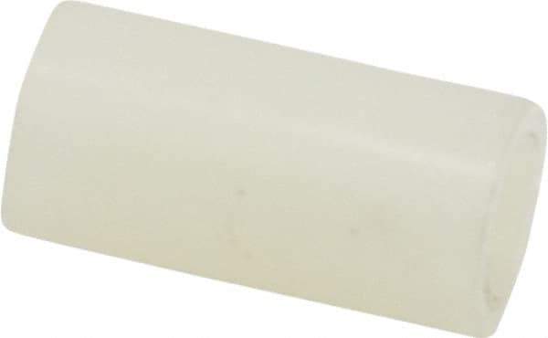 Made in USA - 0.14" ID x 1/4" OD, #6 Screw, Grade 6/6 Nylon Female Unthreaded Circuit Board Spacer - Round Body, 1/2" OAL - Exact Tool & Supply