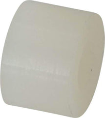 Made in USA - 0.171" ID x 3/8" OD, #8 Screw, Grade 6/6 Nylon Female Unthreaded Circuit Board Spacer - Round Body, 1/4" OAL - Exact Tool & Supply