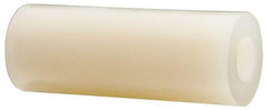 Made in USA - 0.171" ID x 3/8" OD, #8 Screw, Grade 6/6 Nylon Female Unthreaded Circuit Board Spacer - Round Body, 1" OAL - Exact Tool & Supply