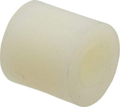 Made in USA - 0.257" ID x 1/2" OD, 1/4 Screw, Grade 6/6 Nylon Female Unthreaded Circuit Board Spacer - Round Body, 1/2" OAL - Exact Tool & Supply