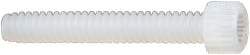 Made in USA - #4-40 UNC Hex Socket Drive, Socket Cap Screw - Grade 6/6 Nylon, Uncoated, Fully Threaded, 3/4" Length Under Head - Exact Tool & Supply